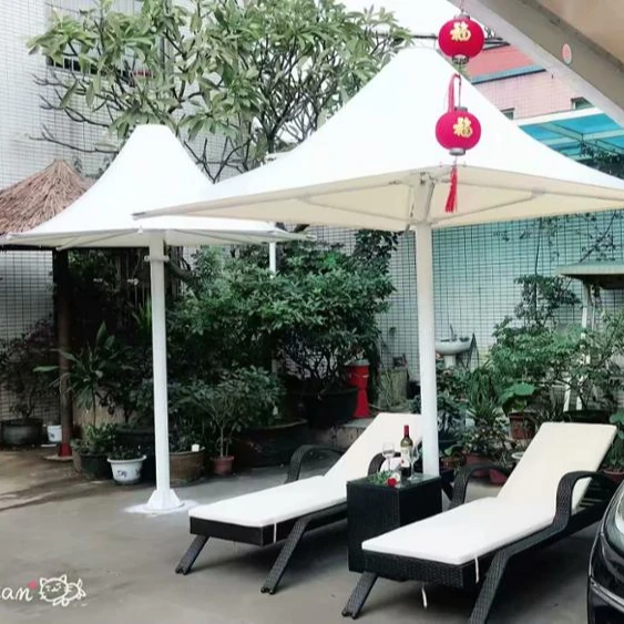 Chinese high quality membrane structure pagoda parasol umbrella