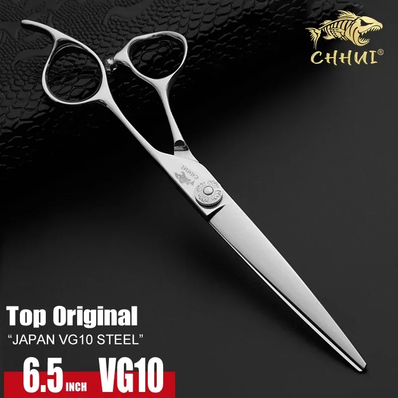 

Japan Vg10 Steel Hairdressing Scissors Professional 6.5 Inch Barber Shears Tool Hair Cutting Scissors Pet Dog Grooming Scissors