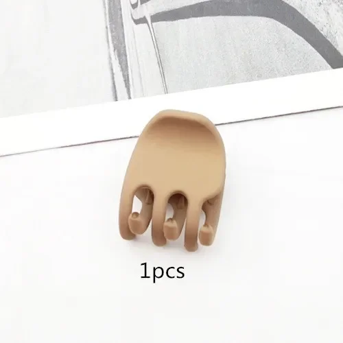 New Fashion Small Geometry Solid Colour Clip Hairpin for Women