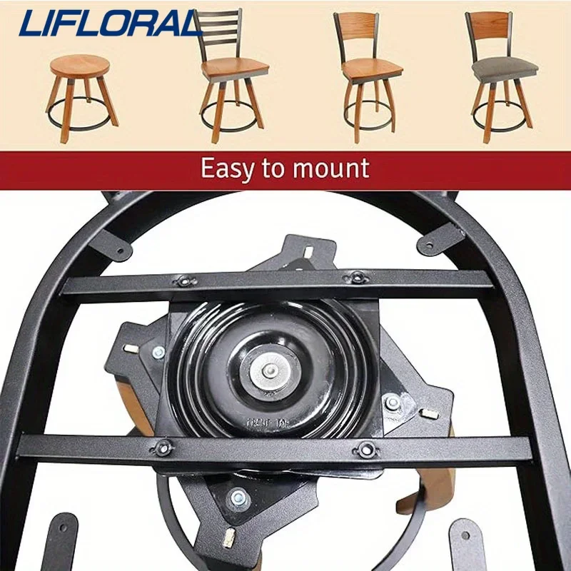 

2pcs Heavy Table Turntable Swivel Recliner Chair Mechanism Plate for Furniture Base Buckle Bar Stool Cold Rolled Steel Recliners