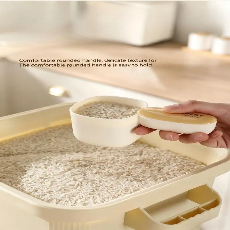 * Rice Measuring Spoon Food Grade Pp Rice Scoop Multi-function Rice Scoop With Measuring Scale Accurate For Noodles For Scooping