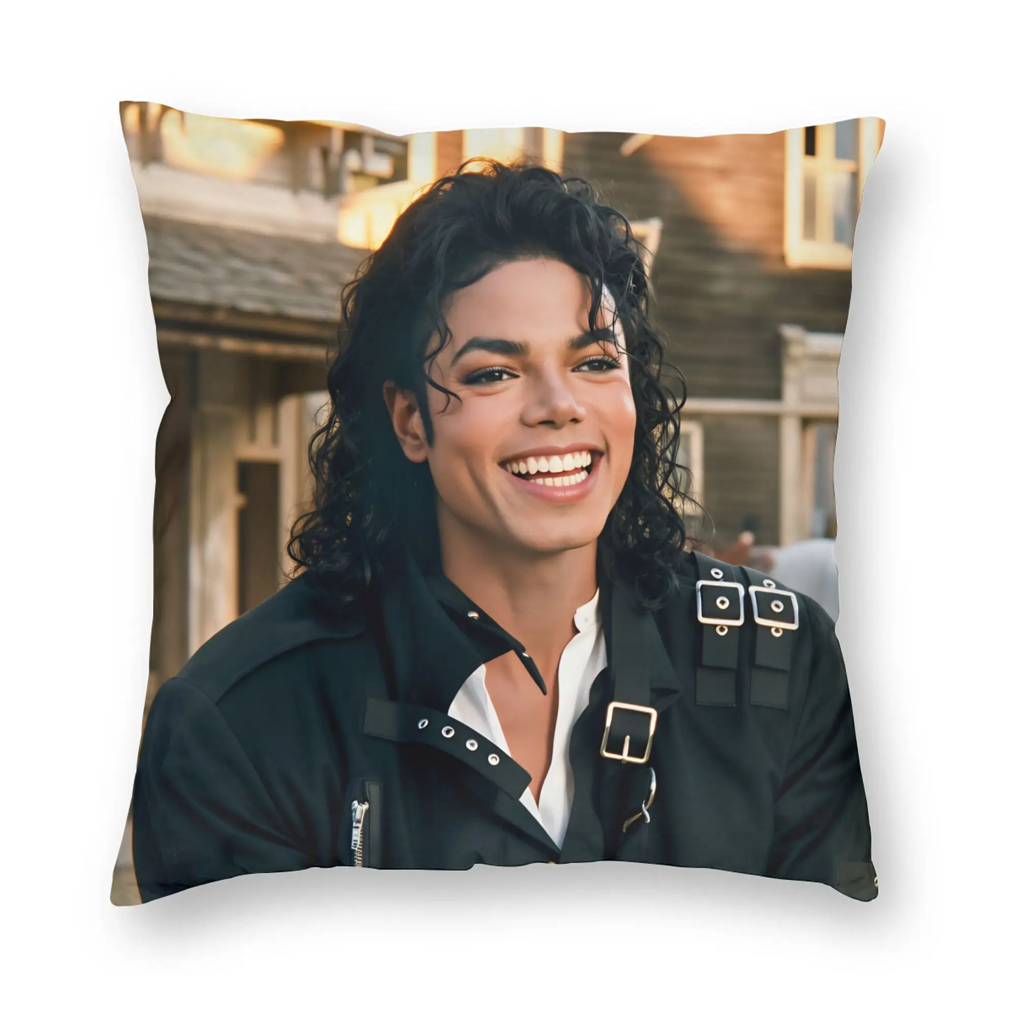 MJ King Of Pop Michael J-jackson  Graphic Pillow Cover  Comfy Cushion Cover Kawaii Pillow Case For Sofa Home Decor