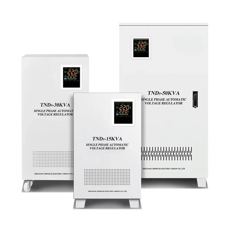 Single Phase Automatic Voltage Regulator Stabilizer 10KVA 15KVA 20KVA 30KVA Wide Input 90V-260V Servo Motor Full Copper