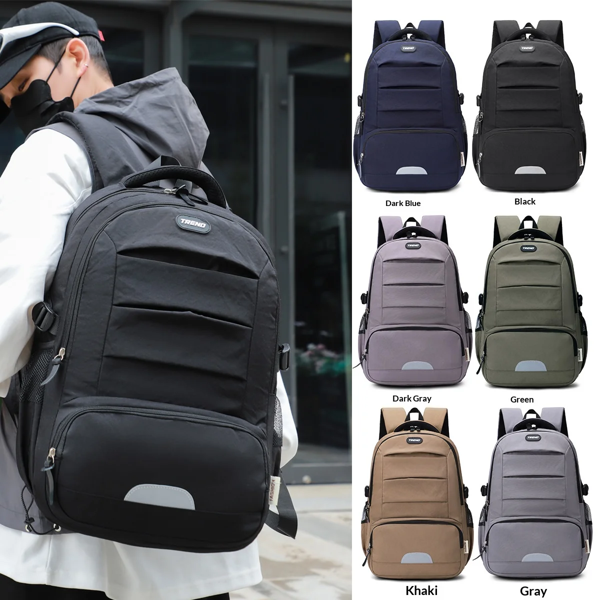 

Unisex Large Capacity Travel Backpack Casual Commuter Schoolbag Computer Bag for Men And Women Student Class Backpack Schoolbag