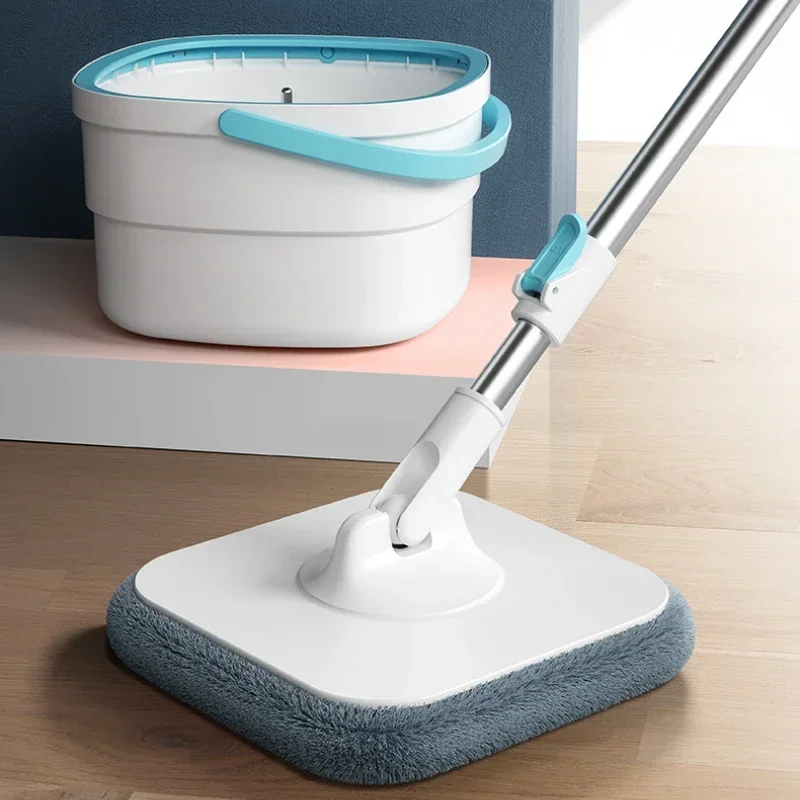 

Lazy Microfiber Mops No Hand Washing Floor Floating Household Cleaning Tools 360 Clean Water Sewage Separation Mop with Bucket