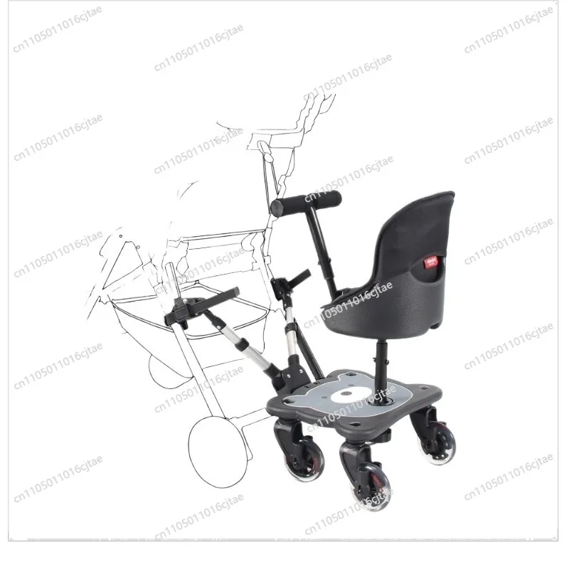 For The Second Child Artifact, Baby Stroller Auxiliary Pedal, Baby Walking Travel Universal Seat One for Two
