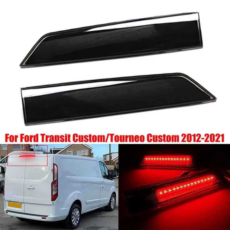 

Пара задних светодиодных 3-х стоп-сигналов высокого уровня Ford Transit Tourneo Custom 2012-2021 гг. Автомобильные стоп-сигналы ЕС, автомобильные аксессуары