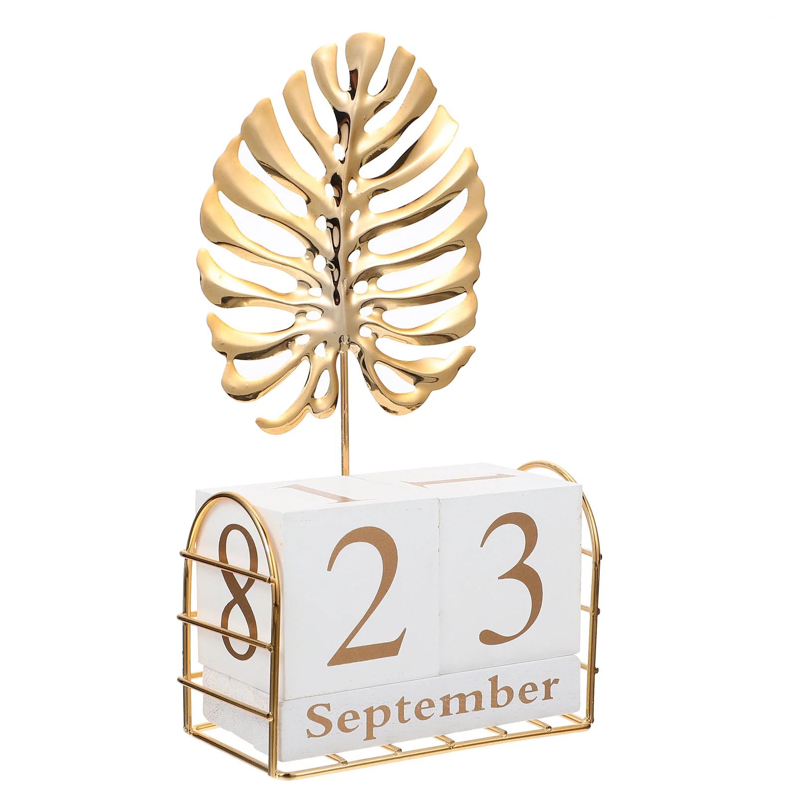 

Calendar Independent Block Wooden DIY Number Office Decoration Cube Digital Reusable