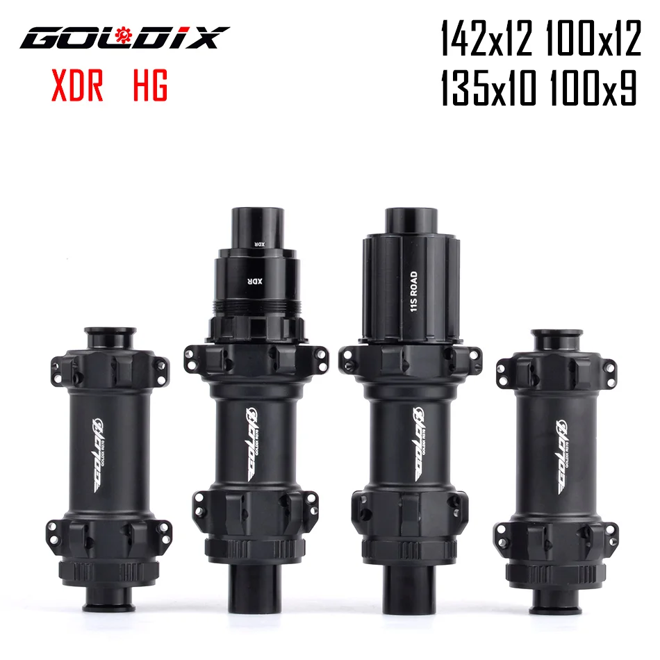 GOLDIX 370 Disc Brake Road Bike Hubs Straight Pull Sealed Bearing Super Light The Central 24H 36T for Shimano SRAM HG XDR 12S