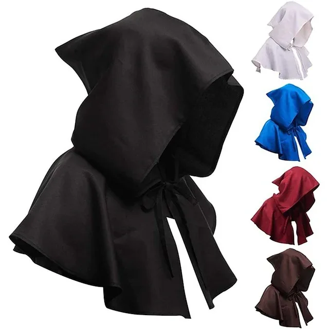 

Halloween Monk COS Costume Medieval Death God Robe with Hat Adult Hat Ethnic Stage Costume Women's Traditional Clothing