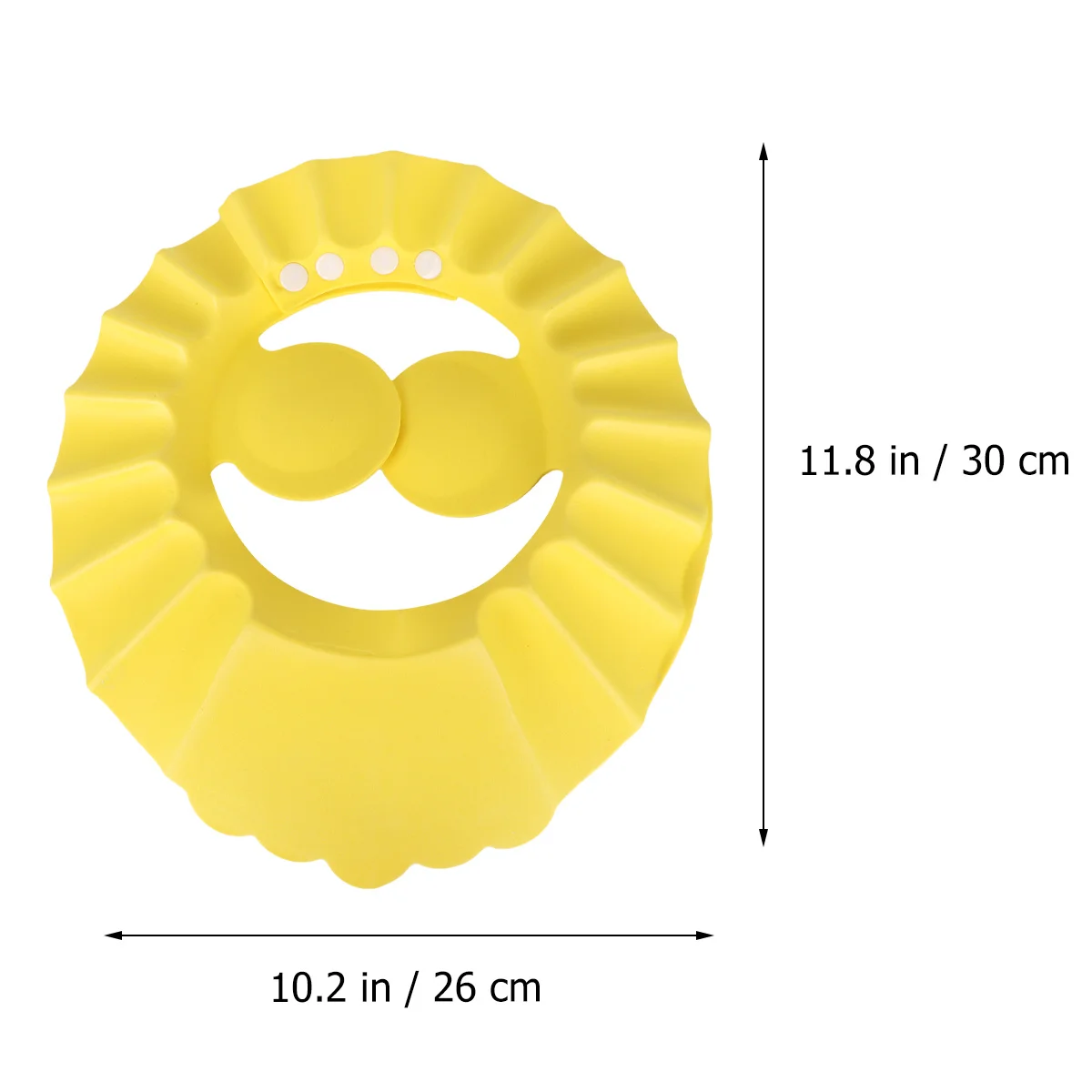 귀 보호 패드가 있는 유아용 샴푸 보호 모자 40-55Cm 3M-6Y 조절 가능한 핏 밝은 색상 물 흐름 슬롯 디자인