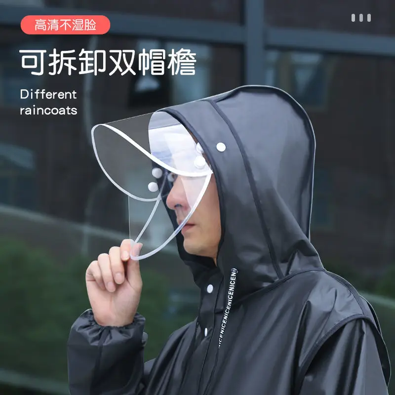 Wear resistant raincoat full body rain proof single man new all-in-one female adult battery car electric bicycle poncho