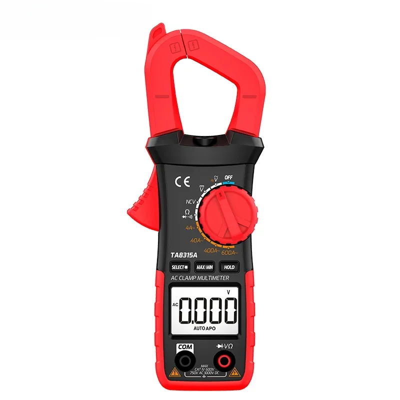 Meteran jepit TA8315A Multimeter, pengukur klem Digital Ammeter presisi tinggi, meteran penjepit multifungsi