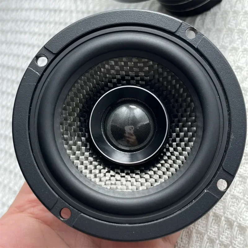

2PCS Automobile Refitting Universal Powerful 3.5-inch Midrange Speaker Dome Ultra-high Pitch Bidirectional Coaxial Speaker