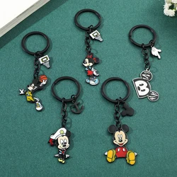Disney Keychain Metal Enamel Mickey and Minnie Mouse Keychains Creative Gift Car Metal Key Chain Accessories Gift for Friend