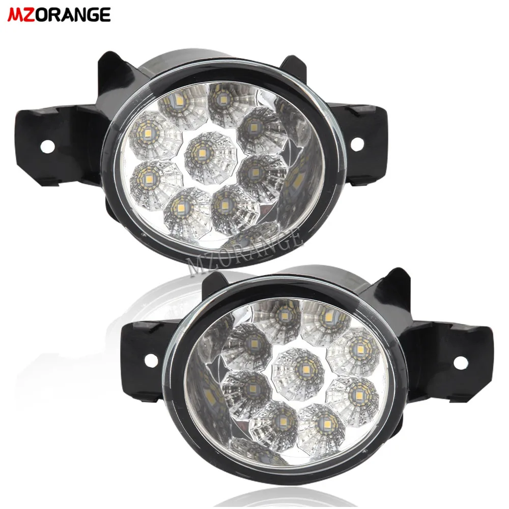 Fog Lights For Nissan Qashqai J10 2007-2013 Fog Light LED for Qashqai+2 J10 2007-2012 Fog Lamps Headlight Halogen Foglights