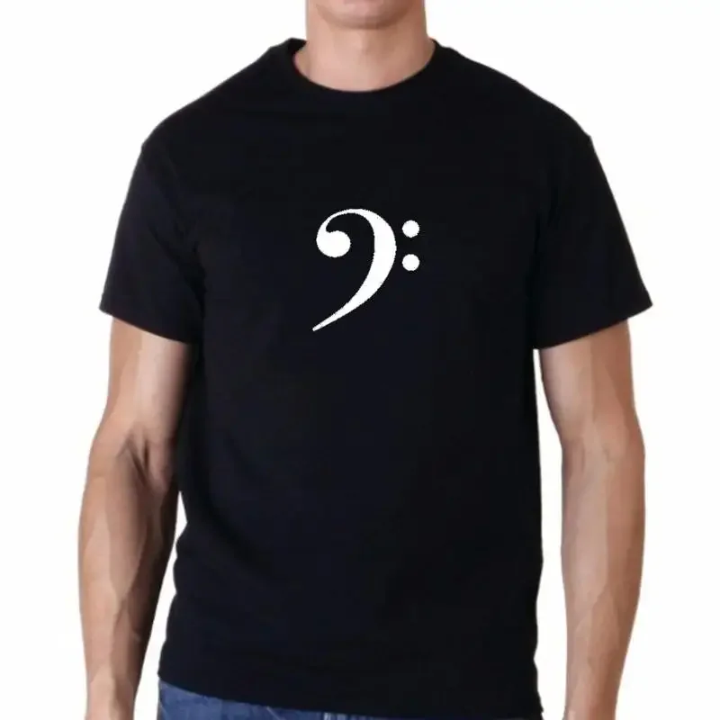Bass Clef T shirt Music Symbol Musician Jazz Rock Band Guitar S XXXL