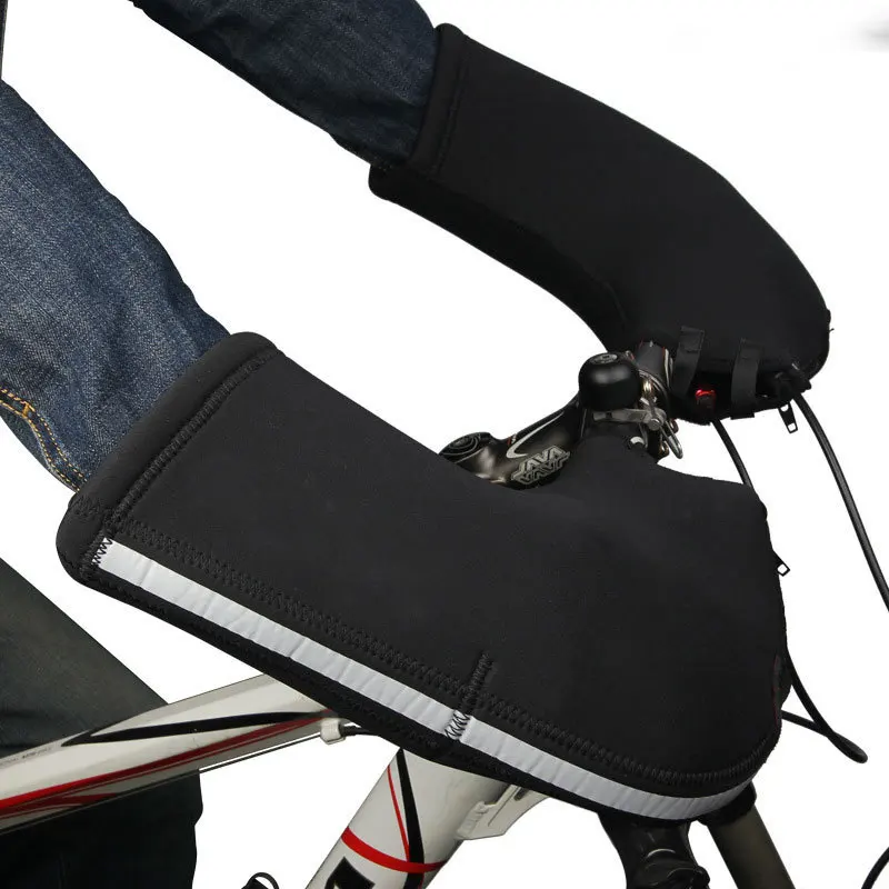AliExpress WALGUN Winter Mountain Bicycle Bar Mitts Glove Electric Bike Handlebar Mittens Warmer Cover Hand Warmer Cycling Coldproof Equipments