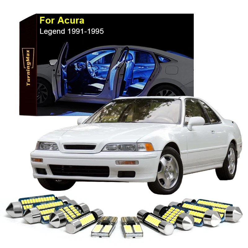 

Canbus Interior Lighting LED Bulbs Kit Package For Acura Legend 1991-1995 Dome License Plate Indoor Lamps Lights Car Accessories