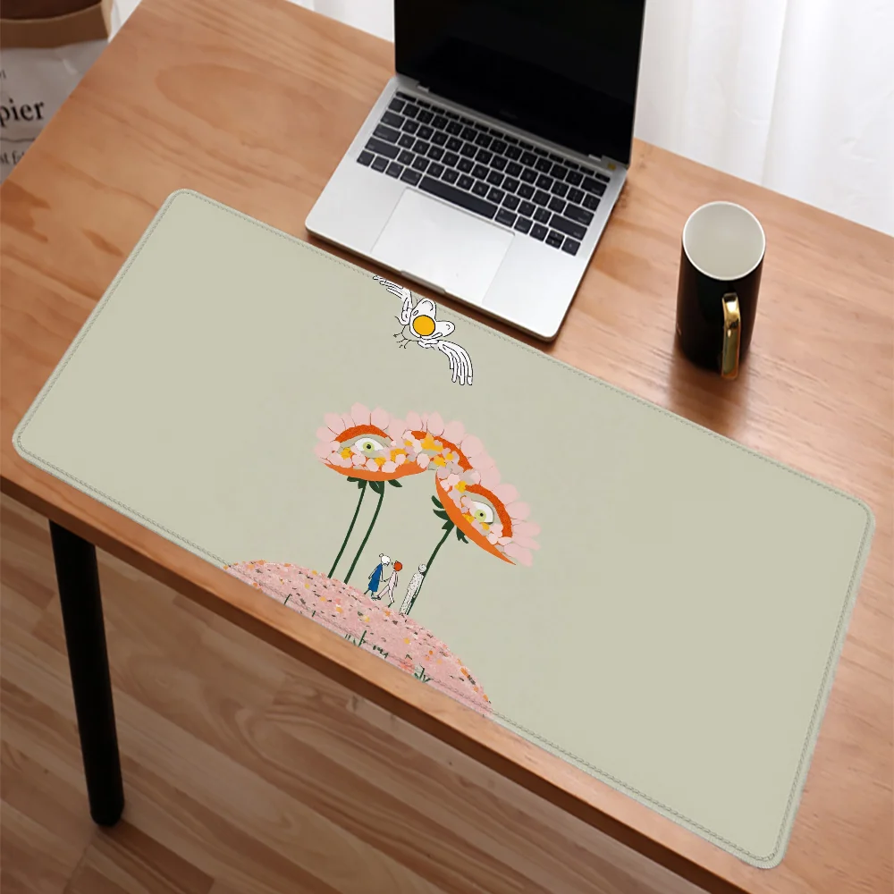 New Gaming Mouse Mat Fashion All Things Have Spirits Pad on the Table Mausepad Gamer Keyboard Deskmat Pc Accessories Mousepad