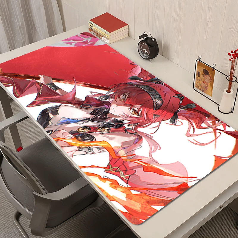 Gamer Muismat Laptop Wuthering Waves Lupa Muismat Office PC Gaming Accessoires Anime Desktop Mat Kawaii Antislip Toetsenbord Pad