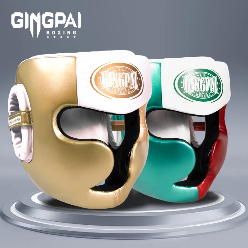 Closed Head Protection Nose Bridge Boxing Fighting Helmet Full Surrounding Training Protector Free Combat Mask Head Gear