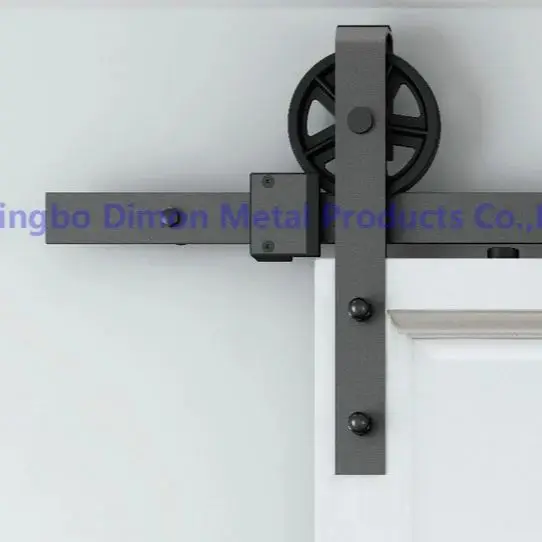 

Dimon Black Hanging Wheel Diameter 120mm America Style Hot Sell Nice Model Sliding Door Hardware DM-SDU 7210