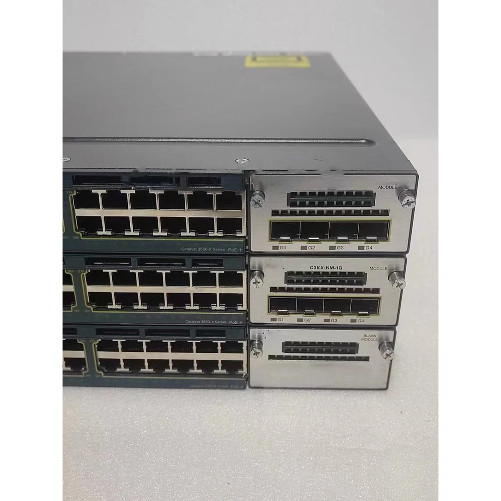 1pcs For Cisco 48 Port Three-Layer Gigabit POE Power Supply Network Management Switch WS-C3560X-48P-L