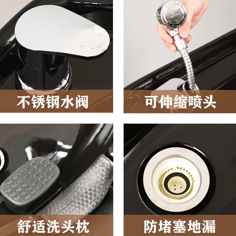 Professional Hairdresser Washing Machine Hairdressing Chair Shampoo Bed Japanese Treatment Water Spa Stretcher Hair Cadeira