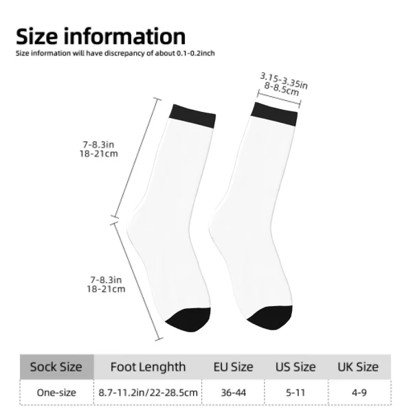 Halloween Spider Web Print Crew Socks Unisex Novelty 2D Flat Printed Compression Socks