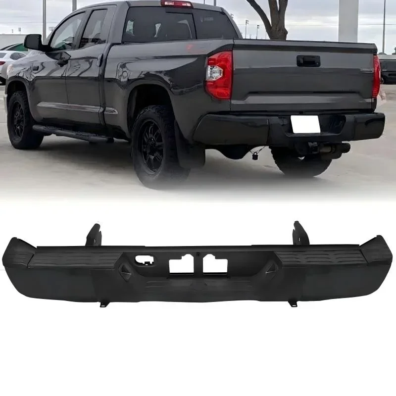 Complete Black Steel Rear Bumper w/o Park Asst  for Toyotas Tundra 2014-2021