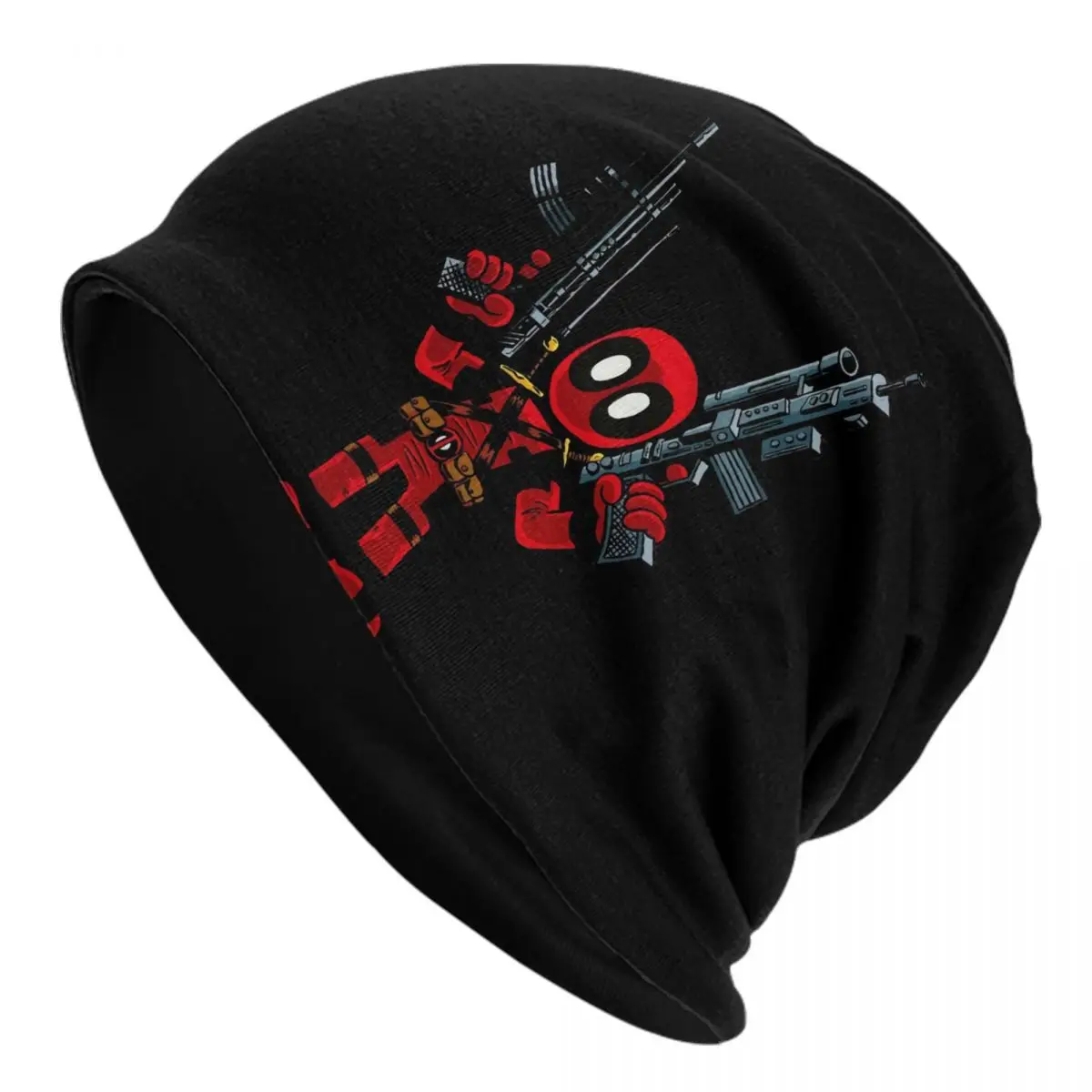 Custom Deadpool Manga Bonnet Hat Knitted Hats Men Women Fashion Unisex Warm Winter Beanies Cap