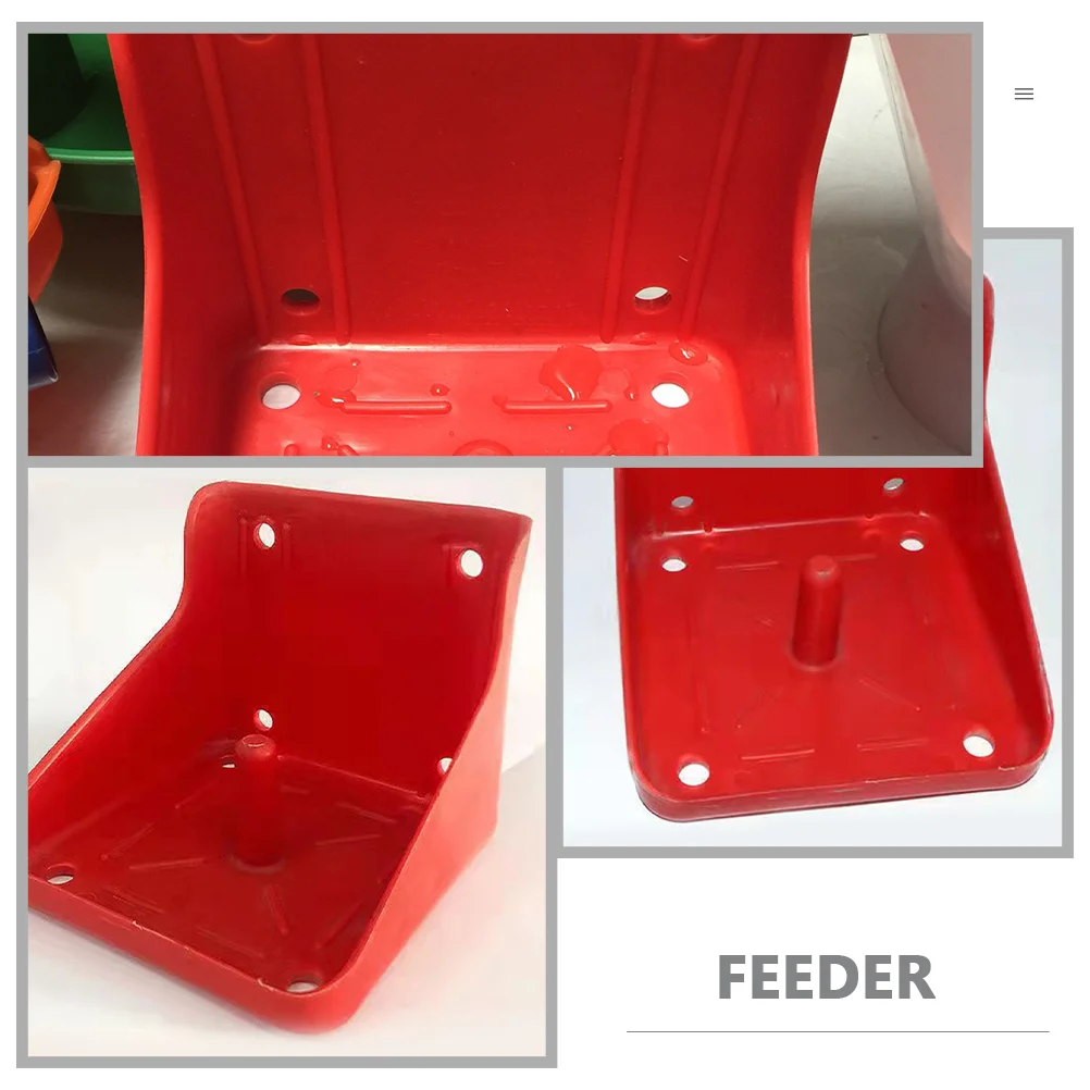 Lick Brick Box Livestock Salt Holder Feeding Rack for Cow Thicken Farm Feeder Pe Bowl