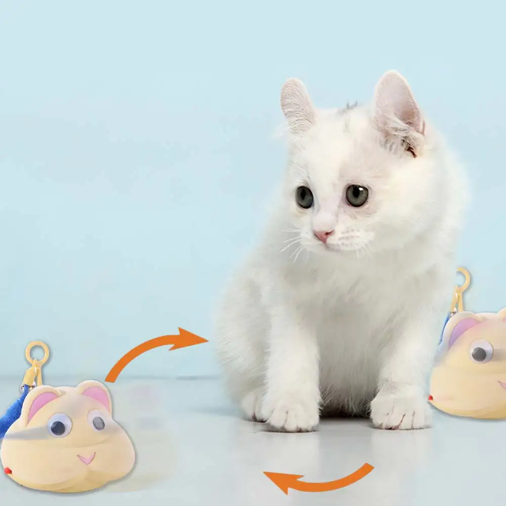 

Rechargeable Interactive Cat Toy Electric Plastic Electric Moving Mice Toy Smart Chewing Exercise Automatic Cat Teasing Device