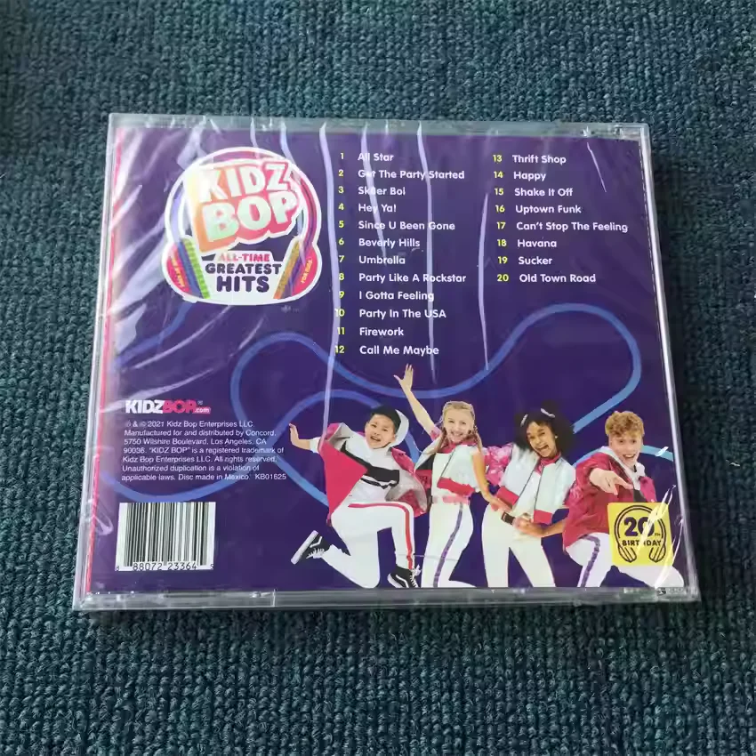 CD Kids Pop & Family Pop Album KIDZ BOP Kids Music CD KIDZ BOP ALL-TIME GREATEST HITS Music Record Cosplay Soundtracks Box Gift view 2