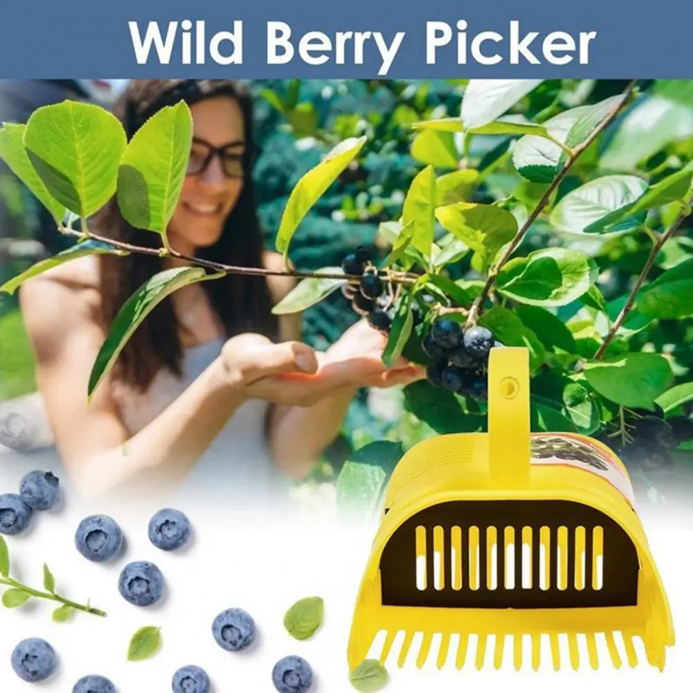 Blueberry Rake Efficient Blueberry Picker Rakes Lightweight Portable Garden Tool with Comb Teeth for Capacity Harvest Season