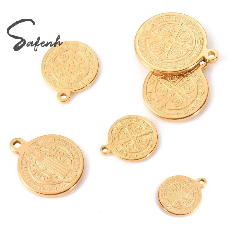 2Pcs Religious Stainless Steel  Mary   Charm Pendant DIY For Jewelry Makings Connectors Accessories