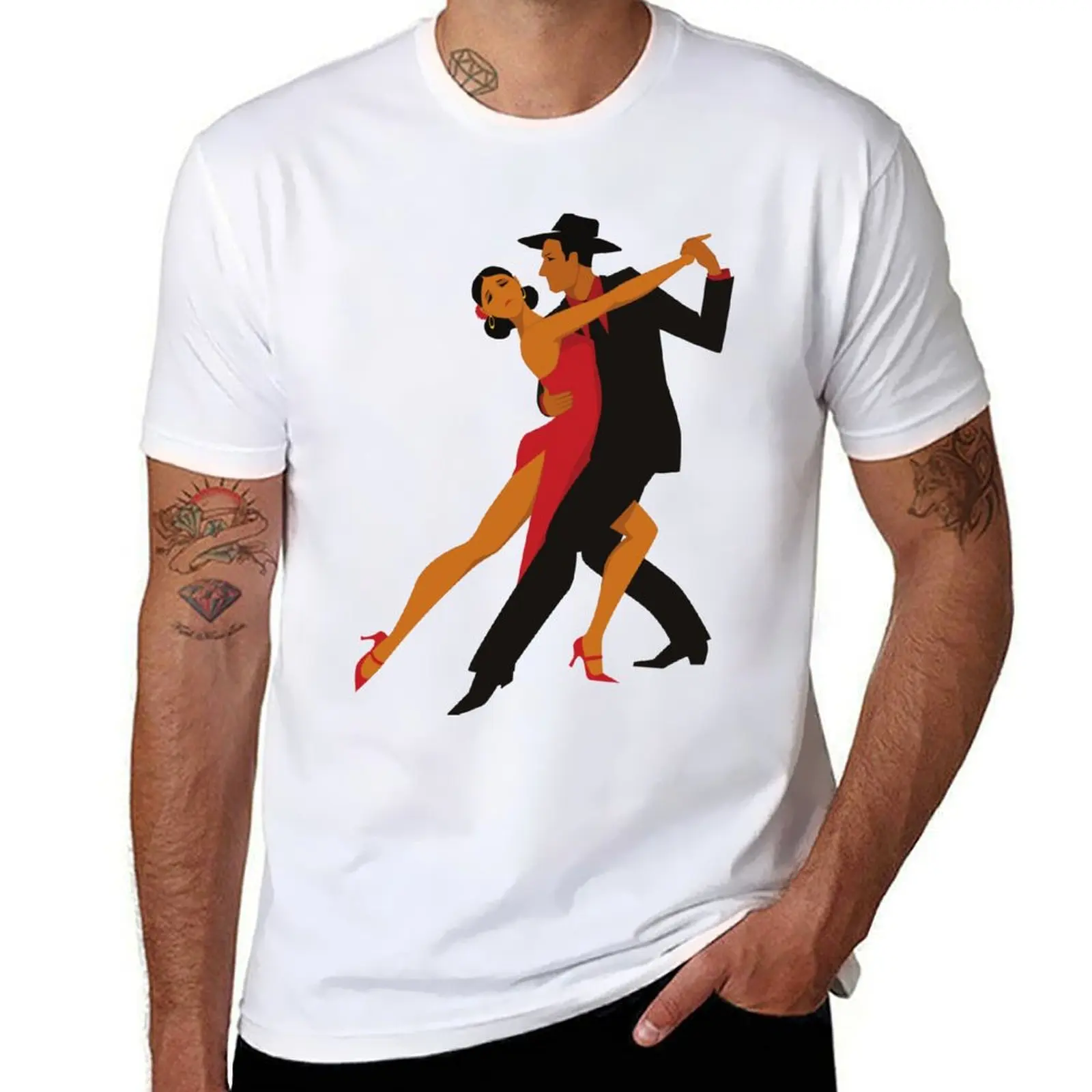 

tango dancer T-Shirt cotton tshirt 100% man t shirt cotton high quality