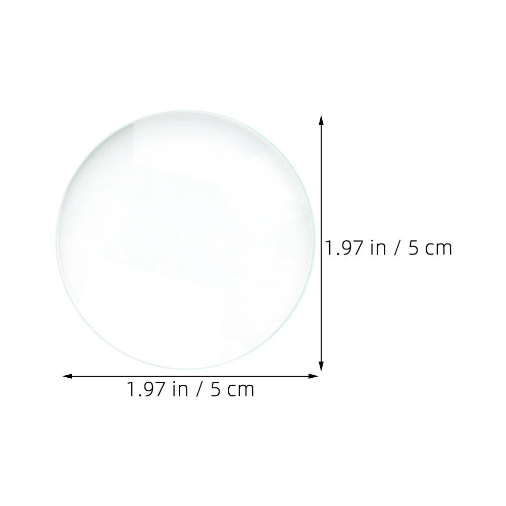 2Pcs Optical Convex Lens High Precision Glass Lenses for Physics Experiments Teaching Tools Science Projects Classroom