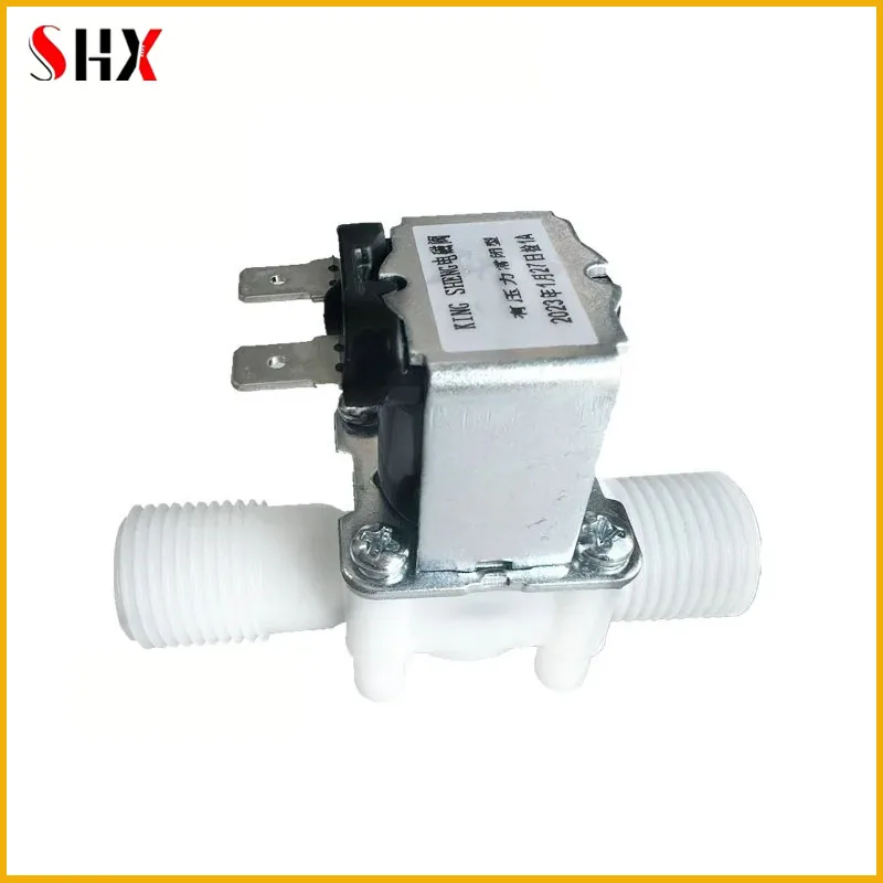 12V 24V 110V 220V normally closed solenoid valve External thread plastic normally open water valve for 0.02-0.8mpa pressure 1/2\