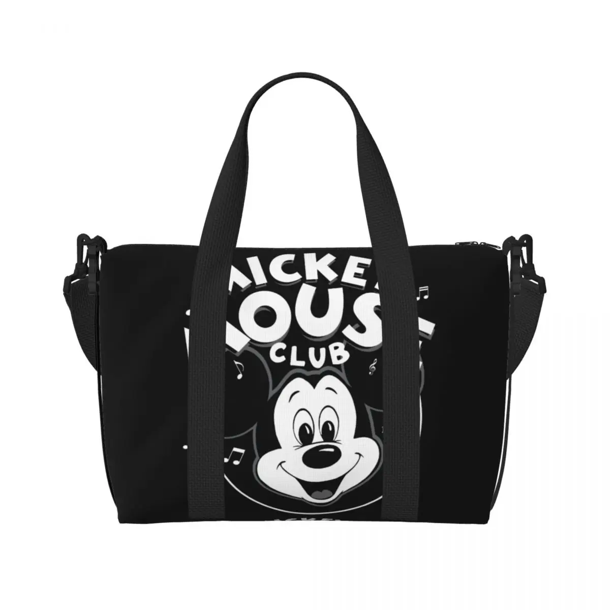 Custom Mickey Mouse Club Since 1955 Beach Tote Bag Women Extra Large Gym Carry On Travel Shopping Bags