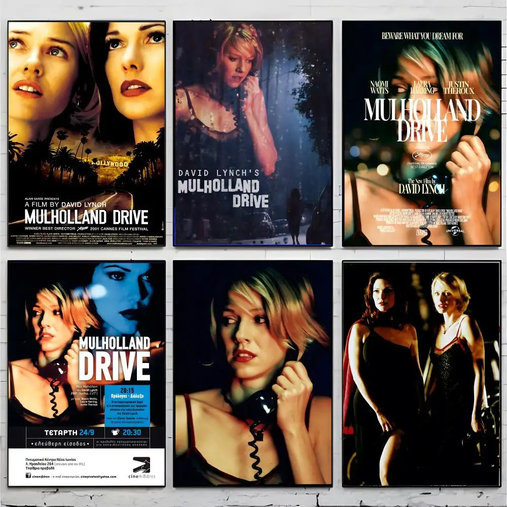 Cult Classic Movie Mulholland Drive Poster Premium Decor Art & Gift for Household Lounge Home Ornaments