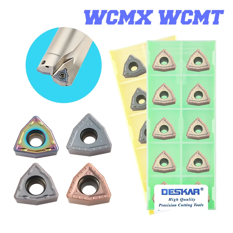 10pc U Drill Insert WCMX 030208 040208 WC02 WCMT050308 WCMT06t308 WCMT08 LF6018 LF6018S LF6118 Carbide Insert For U Drill Cnc