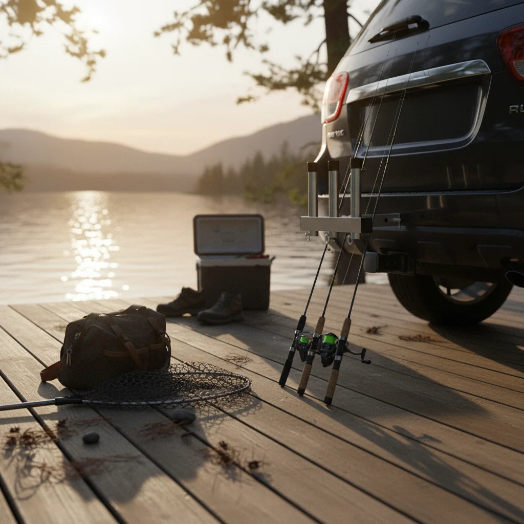 Car Rod Holder Heavy Duty Hanging Fishing Rod Rack Fishing Pole Rack Universal Fit Outdoor Gear Scratch-Resistant for Anglers