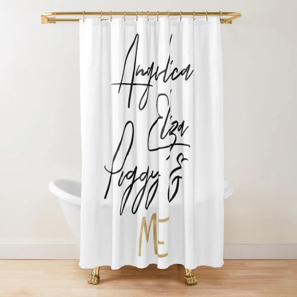

angelica, eliza, peggy and me in gold Shower Curtain Bathroom Shower Set Transparent Bathroom Shower For The Bathroom Curtain
