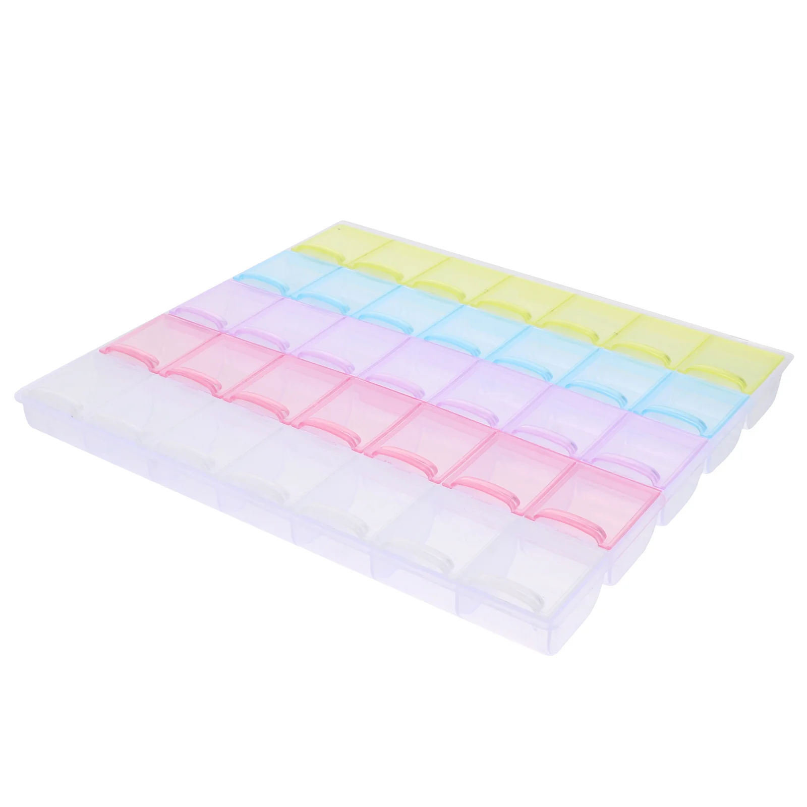 1Pcs Diamond Storage Box 35 Separate Slots Portable Bead Organizer Box for Rhinestones Sequins Craft Accessories Storage Case