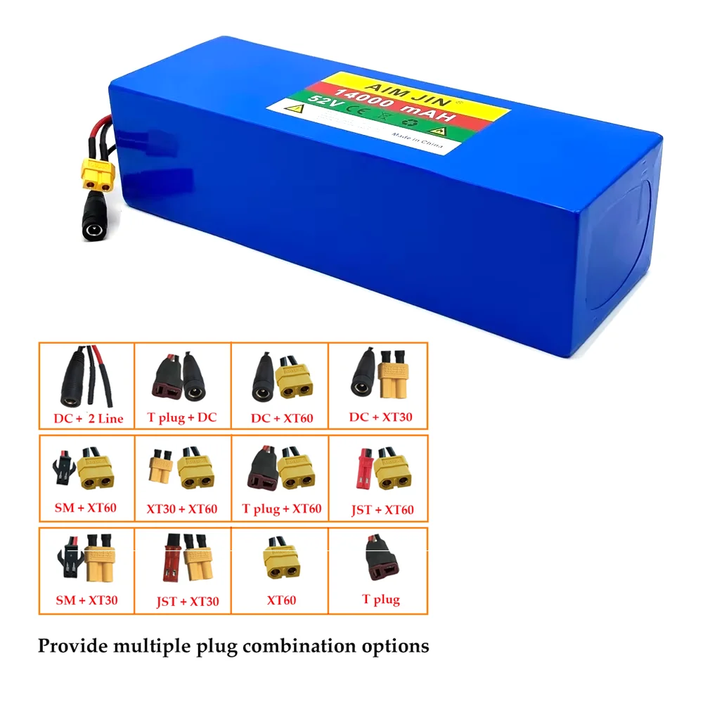 

Electric Scooter Lithium Battery 14S3P 52V 10.5Ah 18650 Battery Built-in BMS for 350W-1000W Electric Motorcycle Scooter Battery
