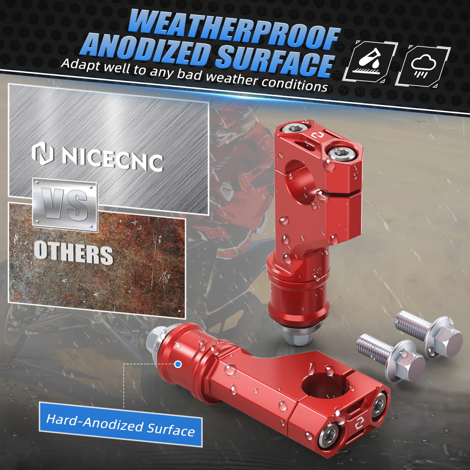 NICECNC Steering Stem Handlebar Clamp For Honda TRX450R 2004-2009 TRX90X TRX90EX TRX700XX TRX400EX TRX300EX TRX250X  TRX400X - view 5