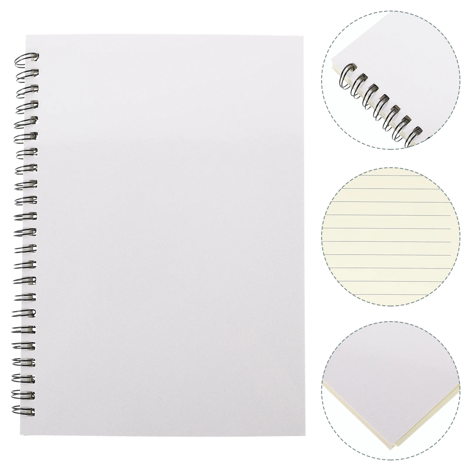 

A5 Notebook Writing Horizontal Grid White Schedule Notepad Sublimation Journal Blank Thermal Transfer Kids Work Student