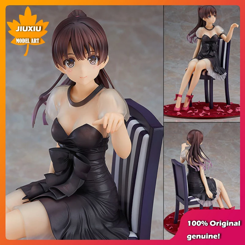 100% Original:Katou Megumi full dress chair style 20cm PVC Action Figure Anime Figure Model Toys Figure Collection Doll Gift